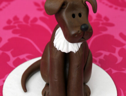 Picture of edible model sugar dog