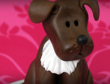 Picture of edible model sugar dog