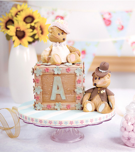 Vintage teddy cake