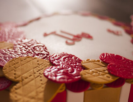 Picture of love heart cake