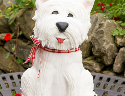 Picture of west terrier dog cake