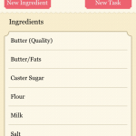 CakeUlator Ingredients