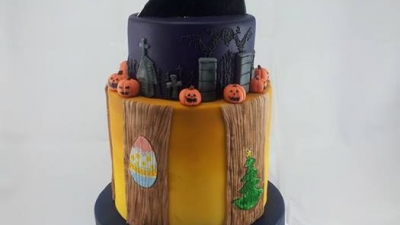 Courtney-McLagan-of-Seriously-Baked-all-the-way-from-australia-great-21st-birthday-cake-for-a-tim-burton-fan-super-stylish.-400x225