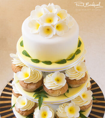 Cup cake wedding cake