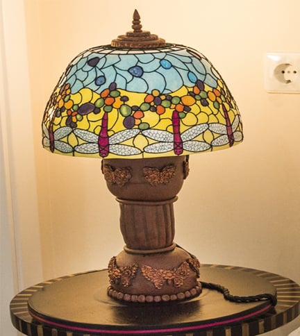 Tiffany lamp cake