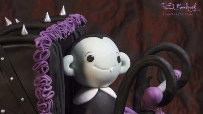 Baby Vampire cake tutorial on CakeFlix