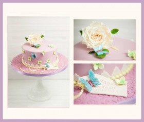 90th Flower Birthday Cake by Jane Ross