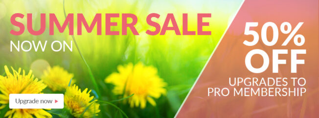 Summer Sale Upgrade to Pro