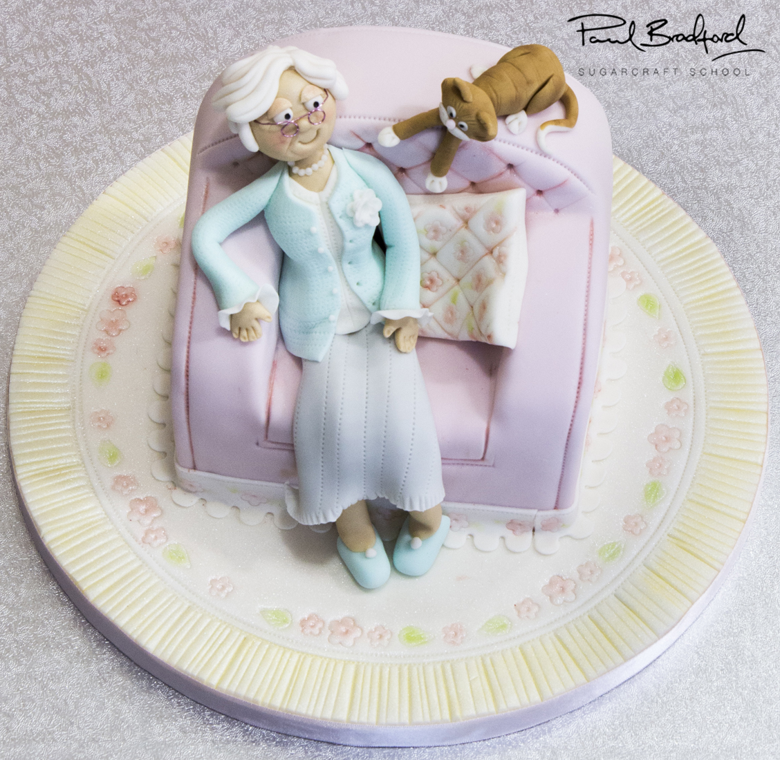 Cartoon Elderly Women with a Birthday Cake Stock Vector - Illustration of  cartoon, unhappy: 28898131