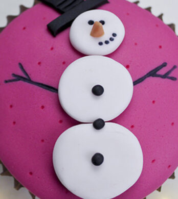 Snowman cupcake