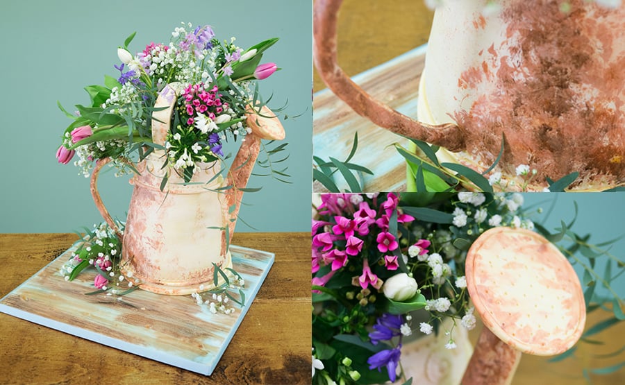Vintage Watering Can Cake | CakeFlix Tutorials