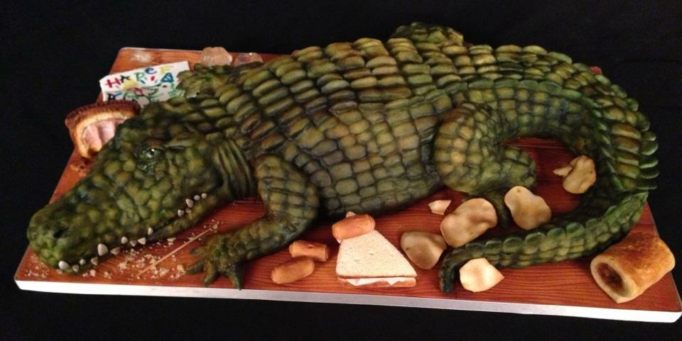 molly robbins crocodile cake