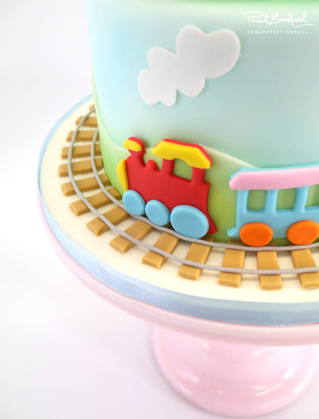 Close up of trains