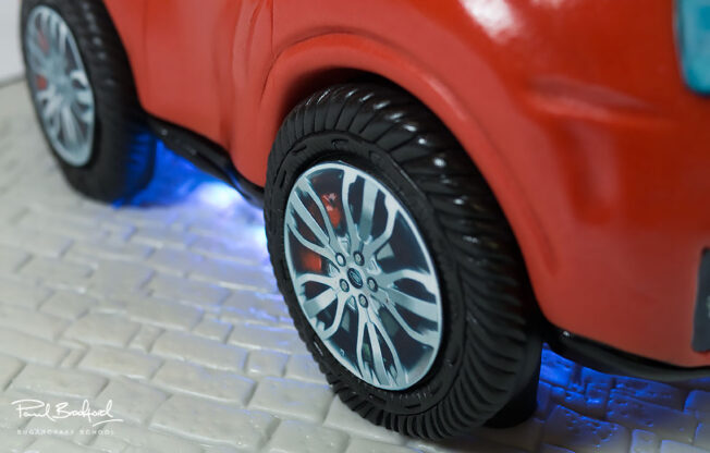 Close up of tyre