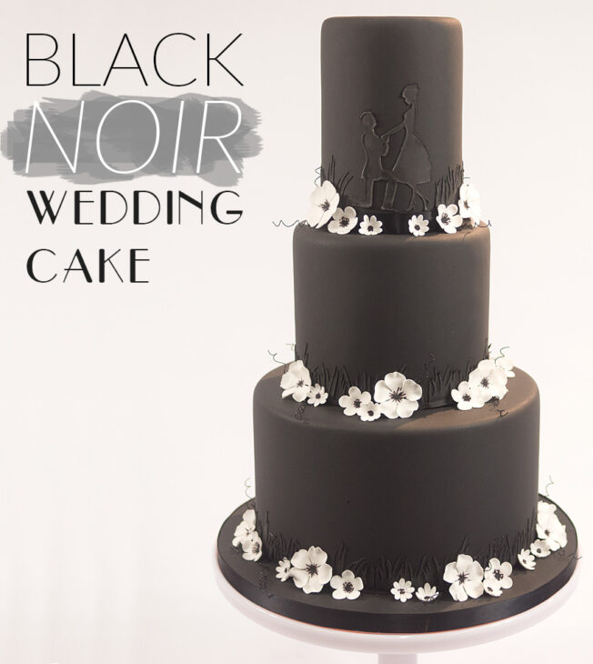 Black Noir Wedding Cake Tutorial | CakeFlix