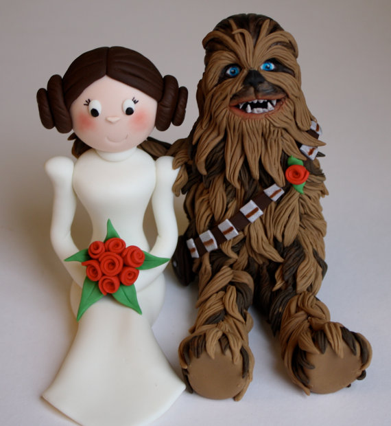 princess leia chewbacca cake