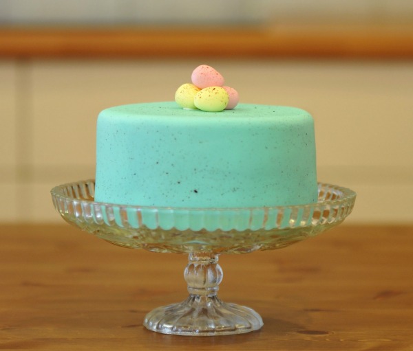 speckled easter cake