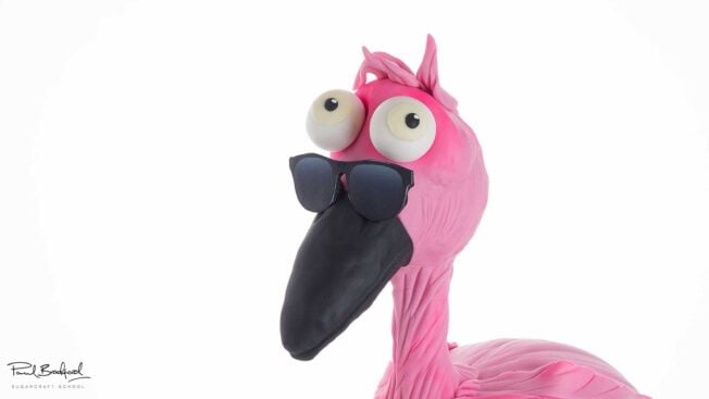 Hot Pink Flamingo Novelty Cake