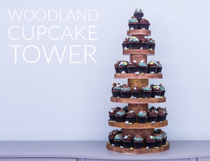 Woodland Cupcake Tower