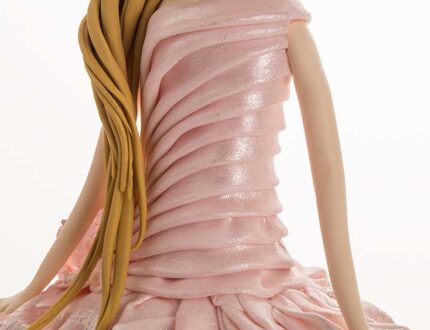 Close up of Blushing Princess cake dress