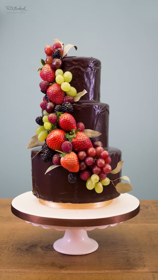 chocolate wedding cake