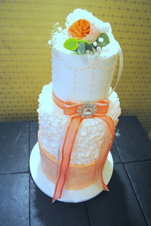 colorful wedding cake