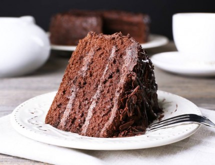 chocolate cake slice