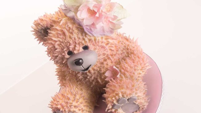 learn how to make a vintage teddy bear cake