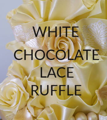 white chocolate lace ruffle