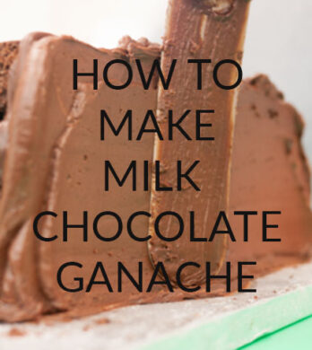 milk chocolate ganache cake tutorial