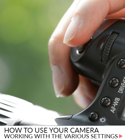How to use your camera – Working with the various settings