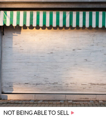 not being able to sell