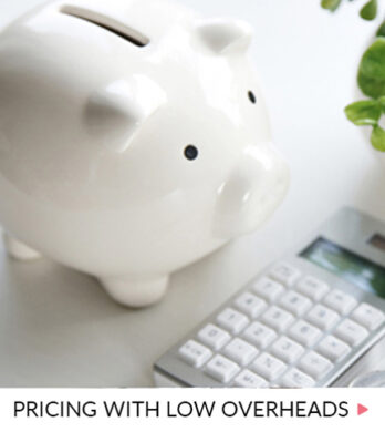 pricing with low overheads