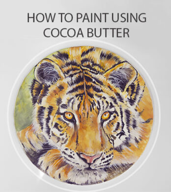 how to paint cakes using cocoa butter