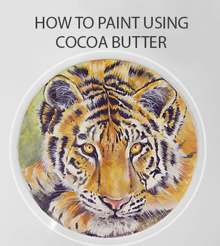 How to paint cakes using cocoa butter