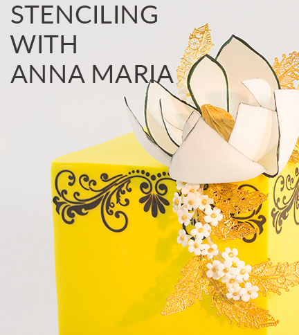 Stencilling with Anna Maria