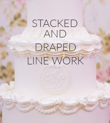 Stacked and draped line work