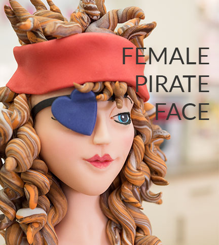 Female pirate face