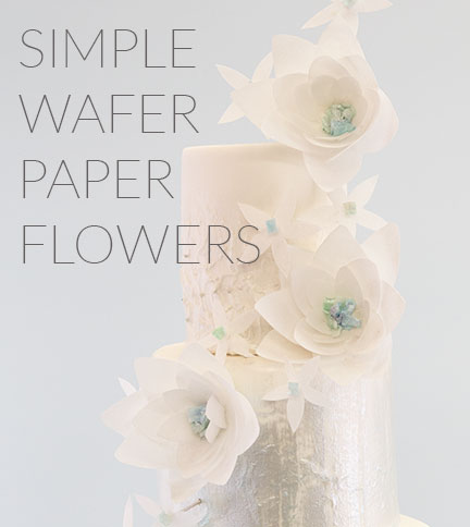 Wafer Paper Flower Cake