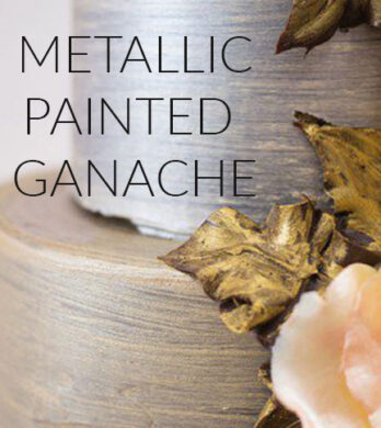 making metallic painted ganache