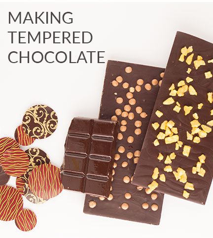 Making tempered chocolate