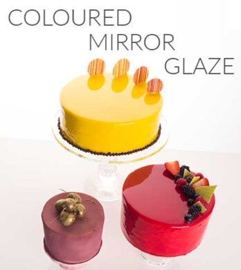 coloured mirror glaze