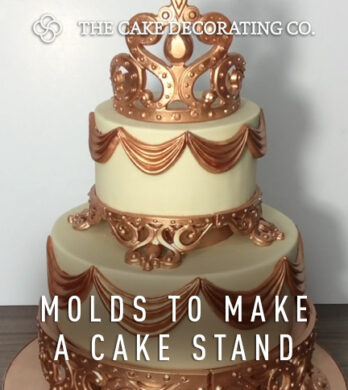 Molds to make a cake stand