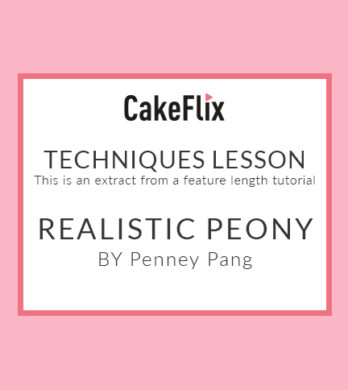 Realistic sugar peony by Penney Pang