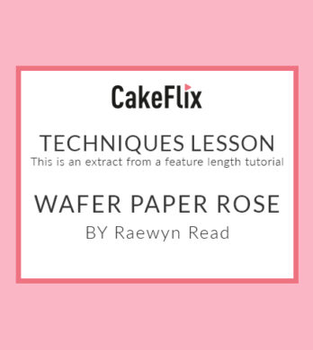 Wafer paper rose Sugarcraft Technique