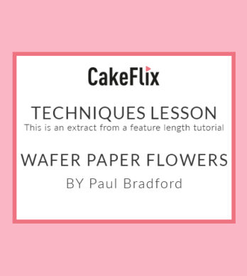 Wafer paper flowers