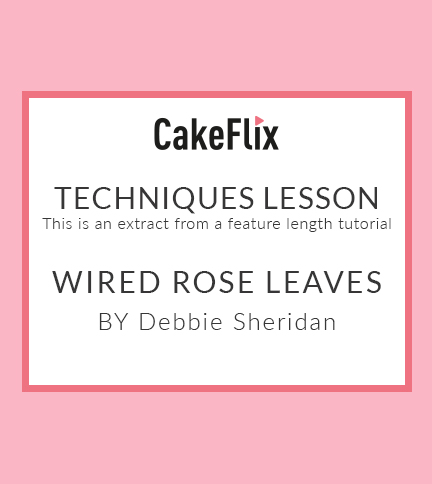 Wired rose leaves