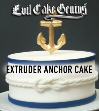 Extruder anchor cake