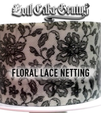 Floral lace netting