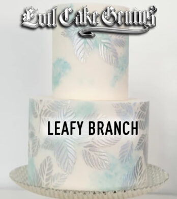 Leafy branch stencil